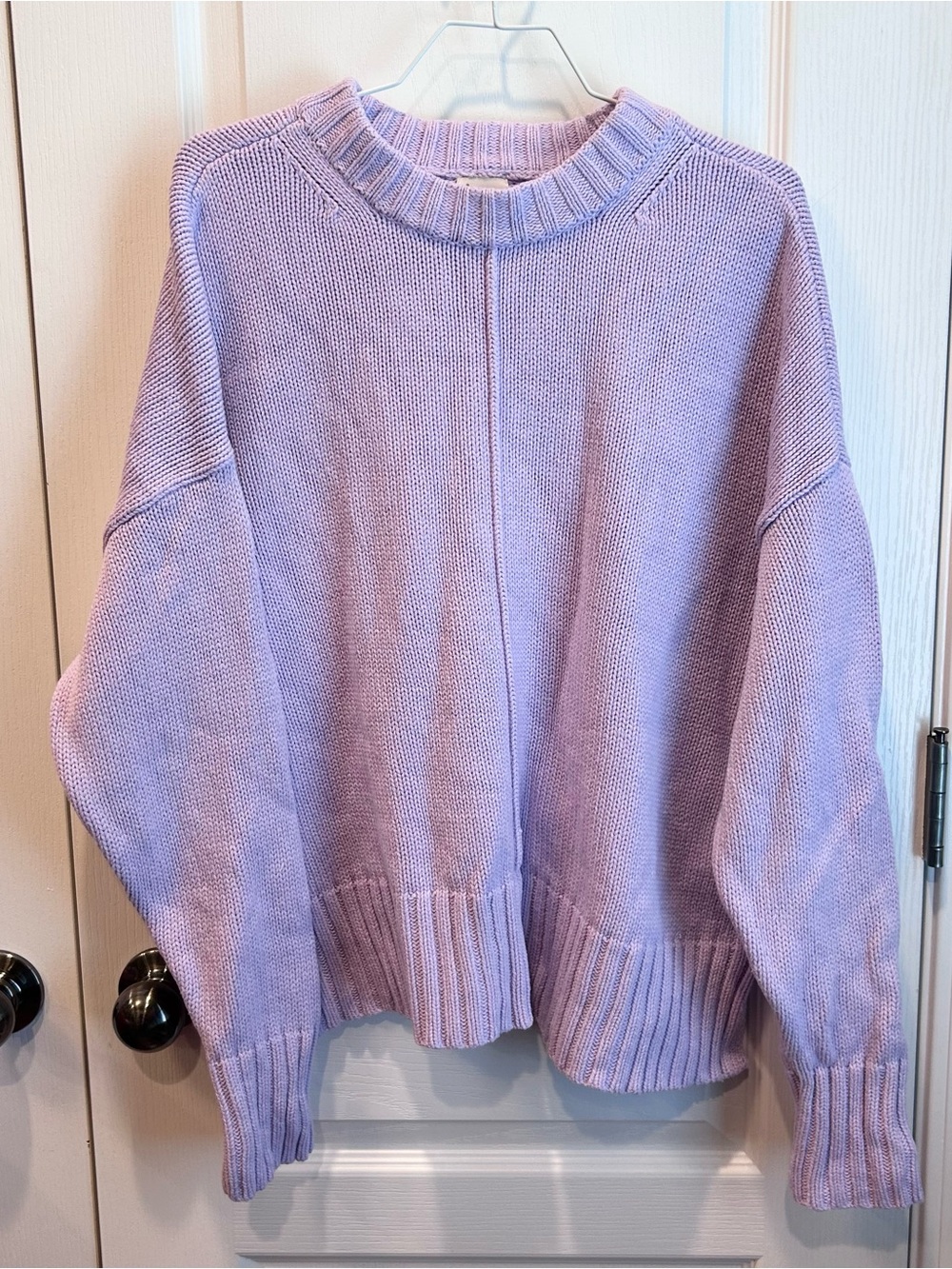 A New Day Women’s Lavender Pullover Long Sleeve Size XL Crew Neck Sweater